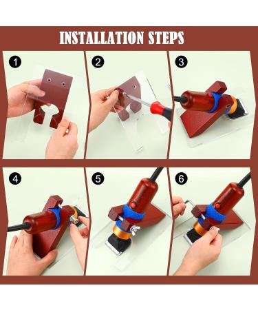Solid Wood Acrylic Shearing Guide for Carpet Trimmer - Rug Tufting Tool (Brown) - Buy Online on SooperMarket.com