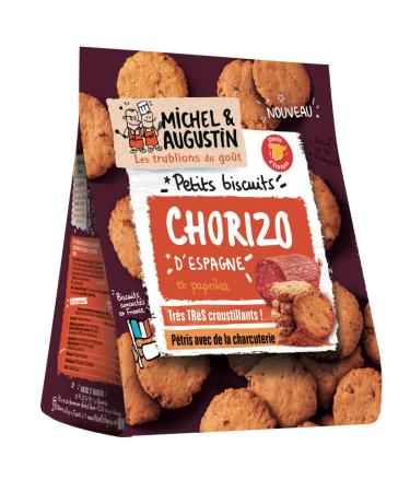 Michel Et Augustin Charcuterie Chorizo Shortbreads 90g - Pack of 3