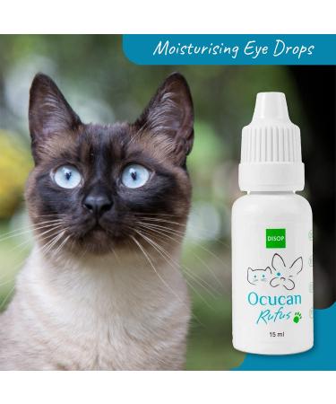 Ocucan Moisturising Eye Drops with Hyaluronic Acid for the Eyes of Dogs. Lubricating Relief Drops for Dry Eyes 15 ml - Buy Online on SooperMarket.com