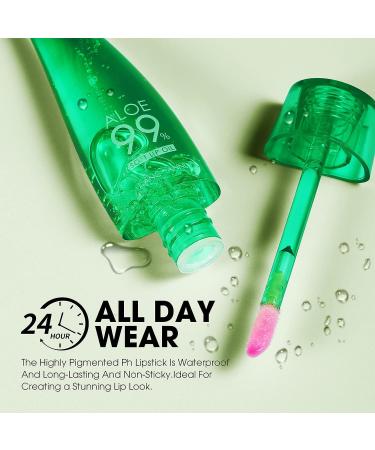 3pcs Aloe Vera Lip Gloss Set - Long Lasting, Nutritious, Moisturizing Lip Balm for Lip Treatment and Dry Lips - Color Changing Lipstick Tinted Lip Balm - Buy Online on SooperMarket.com
