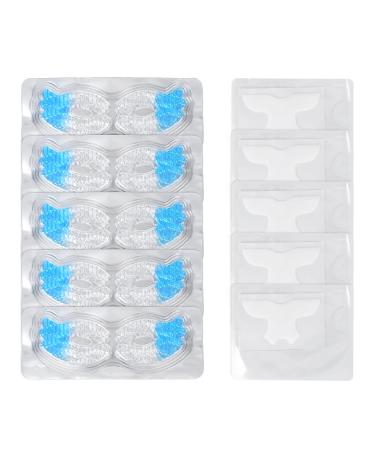 5pcs Soothing Eye Mask Patch for Dark Circles Fine Lines 5pcs Frown Patch Wrinkle Smoothing Pad Set