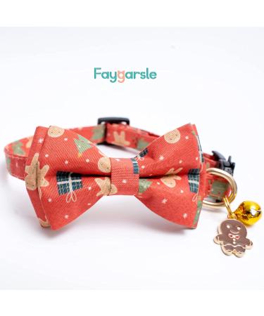 2 Pack Breakaway Christmas Cat Collars with Bow Tie - Red & Green - Buy Online on SooperMarket.com