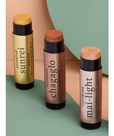 Cocokind Highlighter Stick | Sunrei Reishi Gold - Natural Plant-Based Highlighter | 0.5 oz - Buy Online on SooperMarket.com