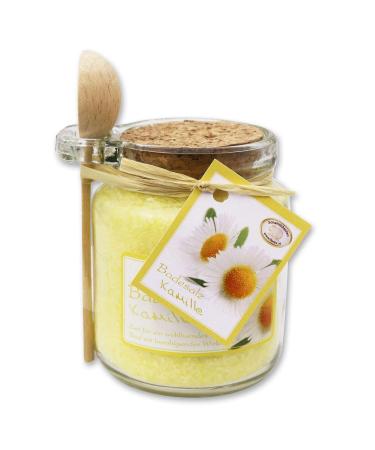Florex bath salt bath additive chamomile in decorative glass with wooden spoon 300 g
