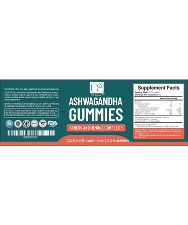 Organic Ashwagandha Vegan Gummy - Immune Support, Stress Relief & Sleep Aid by OTC Nutricorner - Buy Online on SooperMarket.com