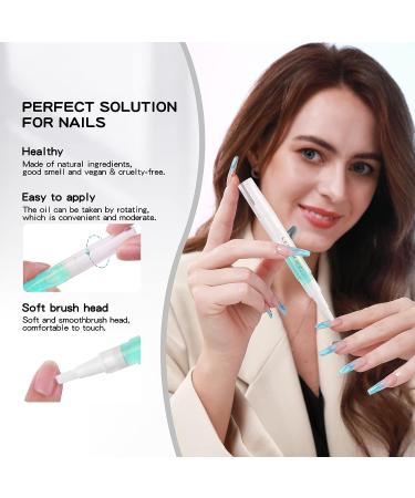 Saviland 6PCS Cuticle Oil Pen for Nail Care | Nail Strengthener & Growth Treatment | Hardener, Smoothing, Nourishing & Moisturizing - Buy Online on SooperMarket.com