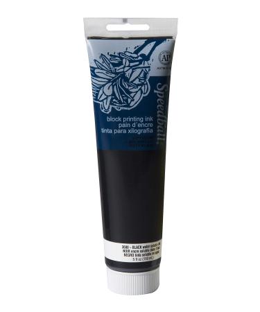 Speedball Water-Soluble Block Printing Ink  5-Ounce Tube  Black Black 5-Ounce Tube