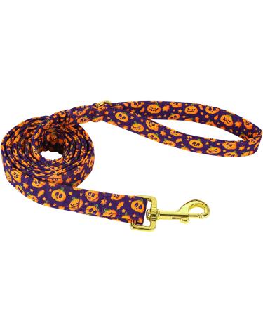 Aring Pet Hundeleine Halloween-K rbis-Hundeleine suitable dog collar handmade for small medium-sized and large dog medium (pack of 1) red