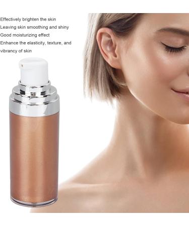 Glitter Body Makeup Liquid Cream - Shiny Face & Skin Highlighter Lotion for a Natural Glow - Prismatic Finish in Bronze Gold - Buy Online on SooperMarket.com