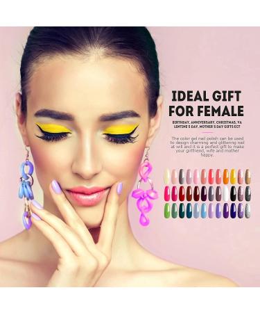 36 Colors UV Nail Polish Set | Comozon Gel Color Kit with 2 Brushes for Nail Art & Design - Buy Online on SooperMarket.com