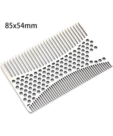 Comb Stainless Steel Beard Comb Stainless Steel Men Beard Comb Credit Card Size Easy to Carry Beard Straightener wooden comb - Buy Online on SooperMarket.com