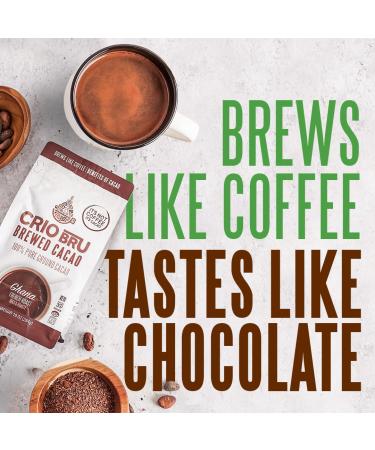 Crio Bru Ecuador French Roast 10oz Bag | Organic Healthy Cacao Drink | Herbal Tea and Coffee Substitute | 99% Caffeine Free | Gluten Free | Low Calorie Energy Drink - Buy Online on SooperMarket.com
