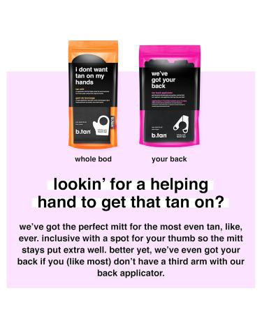 b.tan Tanning Mitt | Washable & Reusable Back + Body Application Kit - Achieve Perfect Tan Effortlessly - Buy Online on SooperMarket.com