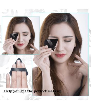 Buy HEYMKGO 3 Pcs Powder Puff Set Triangle Velvet Makeup Sponge for Dual Use | Reusable Wet & Dry Face Cleansing Puff | International Shipping Available - Buy Online on SooperMarket.com
