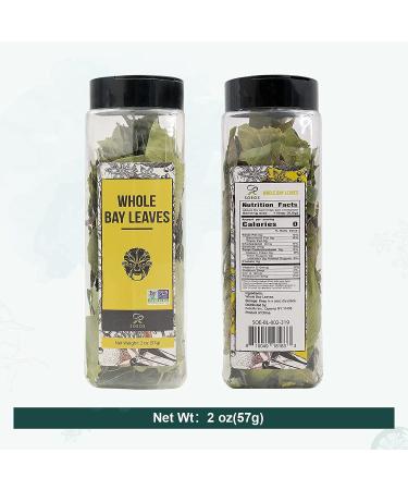 Soeos Bay Leaves 2oz - Non-GMO Dried Bay Laurel Herbs - Freshly Packed for Cooking - Buy Online on SooperMarket.com