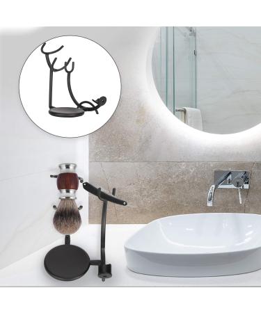 Professional Shaving Brush Holder & Stand - Universal Metal Safety Razor & Brush Holder for Men | Ideal for Face Care - Buy Online on SooperMarket.com