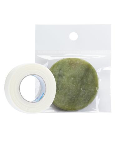 Jadestein and Micropore tape in the set for eyelash extensions.The Jadestein has a 4 cm diameter.The tape is 1.25 cm x 9.1m