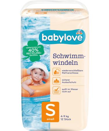babylove swim diapers size S 4-9 kg 1 x 12 pieces S (12 pieces)