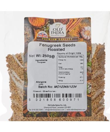 Old India Roasted Fenugreek Seeds 250g - Premium Quality Spice - Buy Online on SooperMarket.com