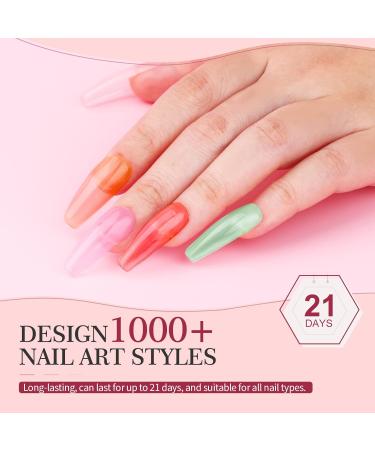 SAVILAND Jelly Gel Nail Polish Set - 30 Translucent Colors | Sheer Matte & Glossy Effects | Perfect for Nail Salons & DIY | Ideal Christmas & Holiday Gift - Buy Online on SooperMarket.com