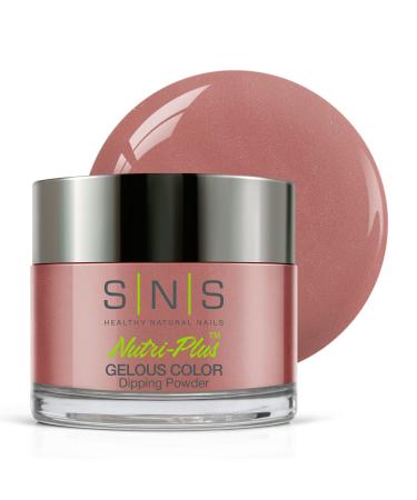 SNS Nail Dip Powder Gelous Color Dipping Powder - Cashmere Rose (Pink/Mauve) - Long-Lasting Acrylic Nail Color & Polish Lasts 14 Days Low-Odor & No UV Lamp Required 1 oz AN02 Cashmere Rose