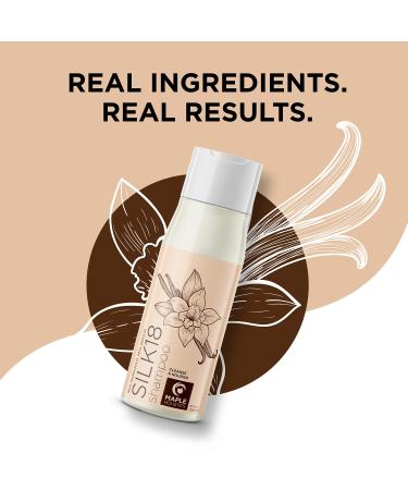 Silk18 Moisturizing Shampoo for Dry Damaged Hair - Sulfate-Free with Silk Amino Acids, Jojoba & Keratin - Anti-Frizz Formula for Color Treated Hair - 10 Fl Oz - Buy Online on SooperMarket.com