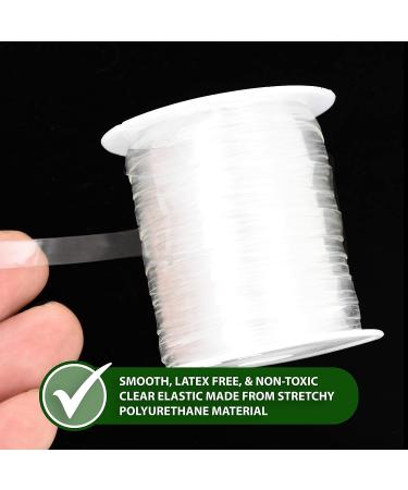 Mandala Crafts 3/8 Inch Clear Elastic Band - 33 Yards | Lightweight & Invisible Elastic for Sewing, Bra, Lingerie, Swimwear Garments - Buy Online on SooperMarket.com