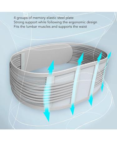 Buy Breathable Ergonomic Lumbar Support Belt | Elastic Waist Protection for Lower Back Pain Relief | Sports & Personal Care - Buy Online on SooperMarket.com