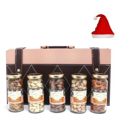 Jaiccha Ghasitaram Christmas Gifts Signature Wooden Box Wooden with 5 Assortments Variation Box wooden with 5 Assortments Variation Cap