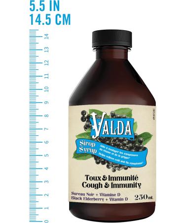 Valda Cough & Immunity Syrup- Black Elderberry + Vitamin D 250 ml - Buy Online on SooperMarket.com