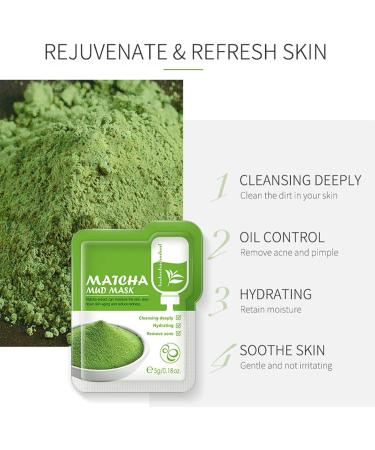 VEROA 21 Pieces Clay Mask - Natural Cherry Blossom/Tea Tree/Green Tea Face Mask - Deep Cleansing Anti Aging Brightening Hydrating Face Mask for All Skin Types Face Masks Skincare - 5g*21 - Buy Online on SooperMarket.com