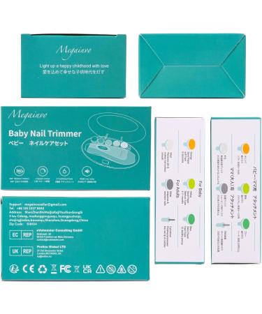Baby Nail File Clipper Trimmer with Light - Electric & Professional Safe Baby Manicure Set in Green - Buy Online on SooperMarket.com
