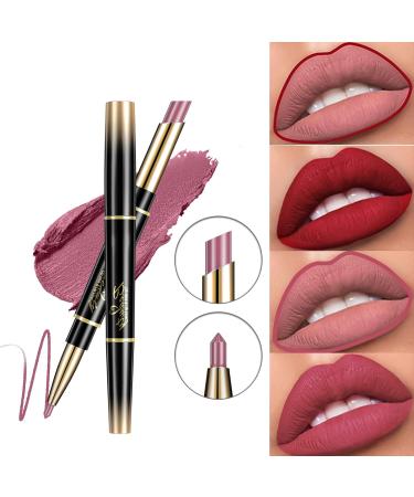 Waterproof Long-Lasting Matte Lip Liner Pencil - Moisturizing Lipstick Cosmetic (#03) - Buy Online on SooperMarket.com