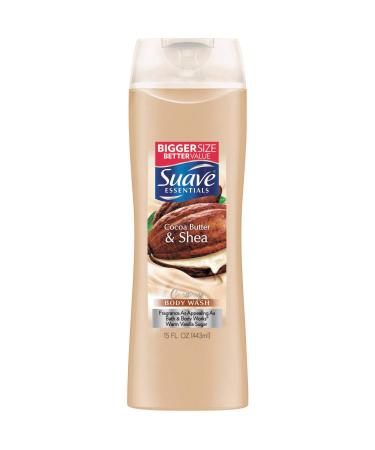 Suave Naturals Creamy Cocoa Butter & Shea Body Wash 15 Ounce