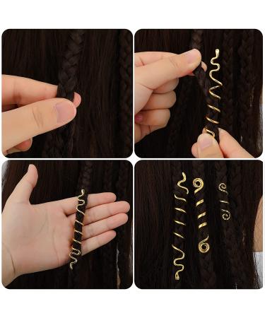 12 Pieces Celtic Hair Jewelry Set for Braids - Gold & Silver Dreadlock Accessories for Women and Girls - Buy Online on SooperMarket.com