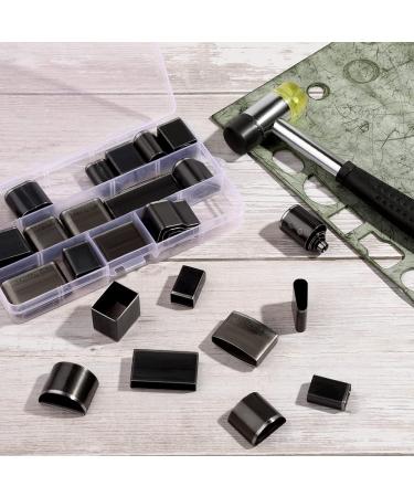 52 Shapes Leather Hollow Punch Tools Set with Carving Hammer - Handmade Leather Craft Kit - Buy Online on SooperMarket.com