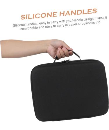FOYTOKI 2 Pcs Hair Dryer Storage Bag Curl Blow Dryer Portable Hair Dryer Bag Barber Clipper Case Black Eva - Buy Online on SooperMarket.com