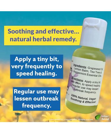 Urban ReLeaf Lemon Balm - Fast Relief for Blisters, Rashes, Bumps, and Bug Bites | 100% Natural | Made Fresh in the USA - Buy Online on SooperMarket.com