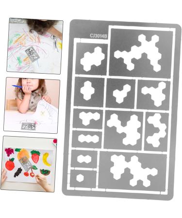 EXCEART Camouflage Spray Board Models Stencils for Crafts Painting Templates Washable Template Paper As Shown 8.50X5.50X0.20CM - Buy Online on SooperMarket.com