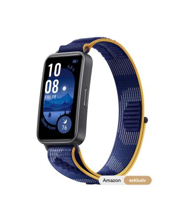 Huawei Volume 9 comfortable wearing Trusleep 4.0 scientific sleeping tracking up to 14 days of battery life 100 training modes iOS & Android Blue 6 months extended guarantee Amazon exclusively