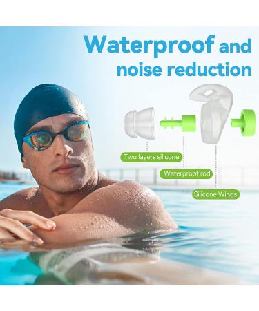 Dison Swimming Ear Plugs - Silicone Waterproof Earplugs for Adults - Green - Buy Online on SooperMarket.com