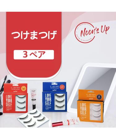 Buy NOON S UP LOVE YOURSELF False Eyelash Set 3 Pairs of Dramatic Fake Eyelashes with Glue | Enhance Your Look & Eyebrow Growth (TIFFANY - Buy Online on SooperMarket.com