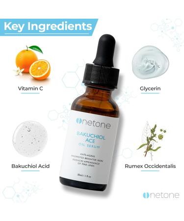 OneTone Bakuchiol Ace Serum 30ml - Anti-Aging Natural Skin Care | International Shipping Available - Buy Online on SooperMarket.com