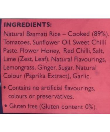 Tilda Microwave Sweet Chilli & Lime Basmati Rice 250g - Delicious and Convenient Single Serving - Buy Online on SooperMarket.com