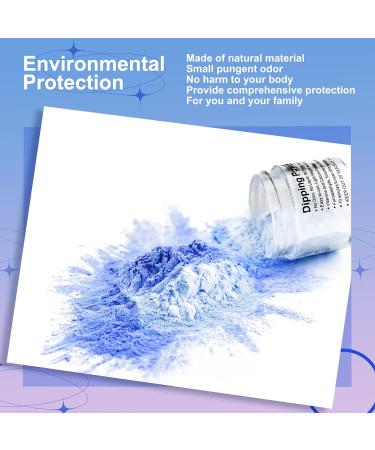 Blue and White Temperature Color Change Dip Powder Nails - Long-lasting, No UV Light Needed - 28g/Box (No.8) - Buy Online on SooperMarket.com