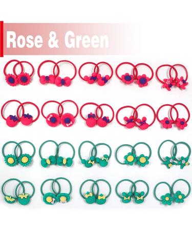 120pcs Mix Color Girls Elastic Hair Ties | Soft Rubber Bands for Kids | Hair Accessories for Girls, Teens, and Children - Buy Online on SooperMarket.com