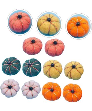 EXCEART 10pcs Felt Pumpkins Pompoms for Crafts Pumpkin Hairpin Clothes Sewing Materials Finished Product Random Color 10pcs 2X2CM - Buy Online on SooperMarket.com