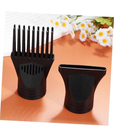 Mikinona 2 Pcs Hair Dryer Nozzle Comb Hair Dryer Accessories Hair Blower Nozzle Flat Headgear Plastic - Buy Online on SooperMarket.com