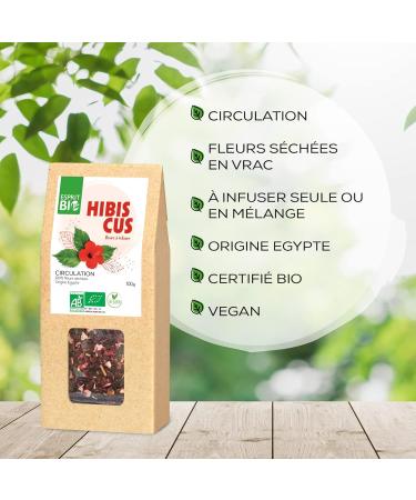 Esprit Bio Hibiscus to Infuse Circulation 100g - Buy Online on SooperMarket.com