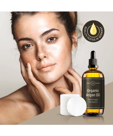 WoldoHealth Organic Argan Oil 100ml - Cold Pressed Additive-Free for Face Skin & Hair with Pipette | Best eCommerce Buy - Buy Online on SooperMarket.com